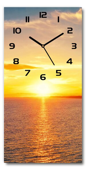 Nástěnné hodiny Západ slunce moře pl_zsp_30x60_c-f_90070654