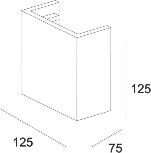 Deko-Light nástěnné přisazené svítidlo Quinta II 220-240V AC/50-60Hz 6,20 W 3000 K 250 lm 125 mm šedá 341180