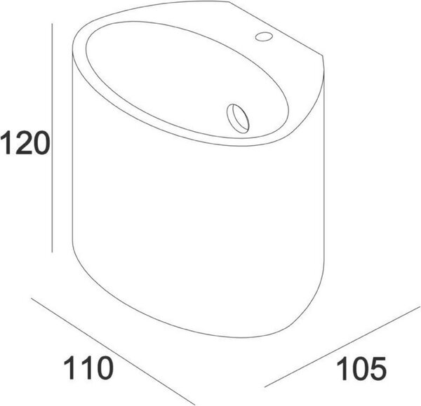 Deko-Light nástěnné přisazené svítidlo Sabik 220-240V AC/50-60Hz G9 1x max. 25,00 W 110 mm šedá 341175