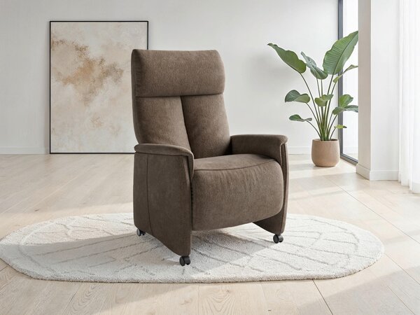 RELAXAČNÍ KŘESLO, textil, hnědá Sit & More - Online Only křesla & taburety, Online Only