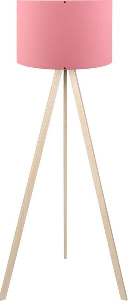 Stojací lampa AYD 1xE27/40W/230V růžová/béžová