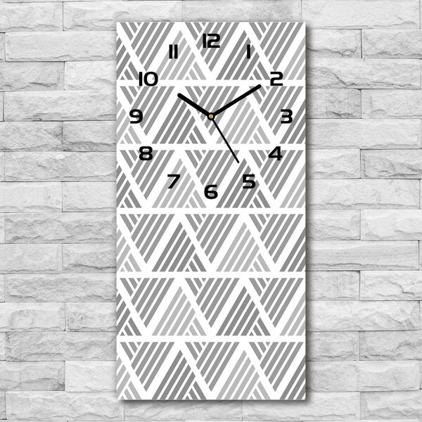 Nástěnné hodiny tiché Geometrické pozadí pl_zsp_30x60_c-f_93152415
