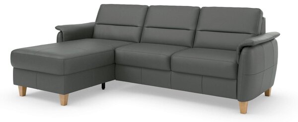 ROHOVÁ SEDAČKA, kůže, antracitová Sit & More - Sedací soupravy, Online Only