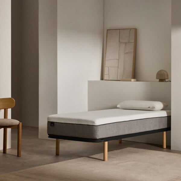 Černý postelový rošt Kave Home Talo 90 x 200 cm