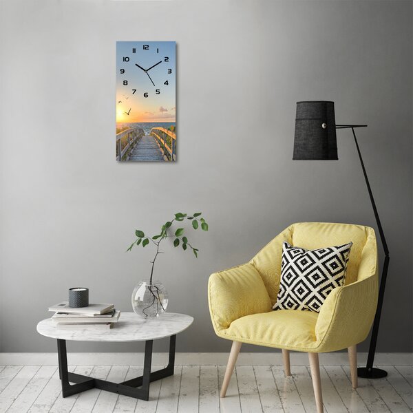Nástěnné hodiny tiché Stezka na pláž pl_zsp_30x60_c-f_95407371