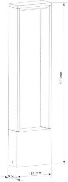 Deko-Light stojací svítidlo Cata IV 100-240V AC/50-60Hz 4,00 W 3000 K 170 lm 151 mm antracit 733040