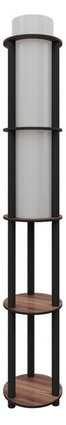 Stojací lampa s poličkami NOTO 1xE27/40W/230V hnědá/černá