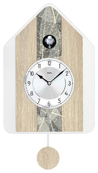 AMS 7499 - Moderní kukačkové hodiny s doplňky z dubu sonoma