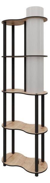 Stojací lampa s poličkami NOTO 1xE27/40W/230V béžová/černá