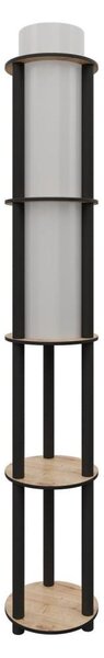 Stojací lampa s poličkami NOTO 1xE27/40W/230V béžová/černá