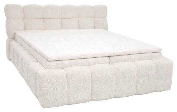 ČALOUNĚNÁ POSTEL, 180/200 cm, béžová Moderano - Postele s úložným prostorem