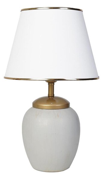 Stolní lampa RAMZES 1xE27/40W/230V bílá/šedá