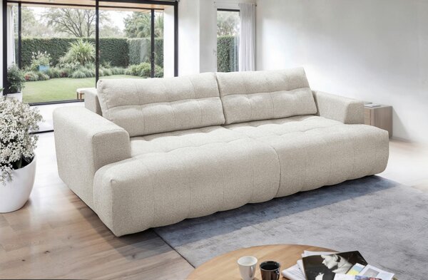 POHOVKA BIG SOFA, plast, textil, kompozitní dřevo, béžová Livetastic - Pohovky, Online Only