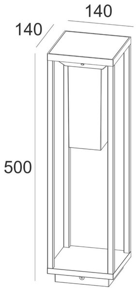 Deko-Light stojací svítidlo Samas Solar 500 3,7V DC 2,20 W 3000 K 135 lm 140 mm tmavě šedá 733050