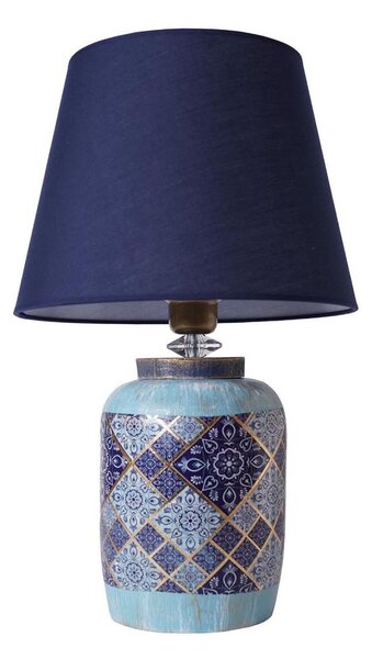 Stolní lampa RAMZES 1xE27/40W/230V modrá