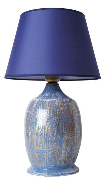 Stolní lampa RAMZES 1xE27/40W/230V modrá