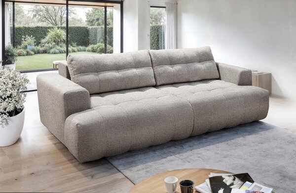 POHOVKA BIG SOFA, plast, textil, kompozitní dřevo, mokka Livetastic - Pohovky, Online Only