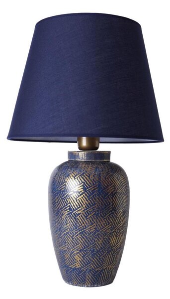 Stolní lampa RAMZES 1xE27/40W/230V modrá