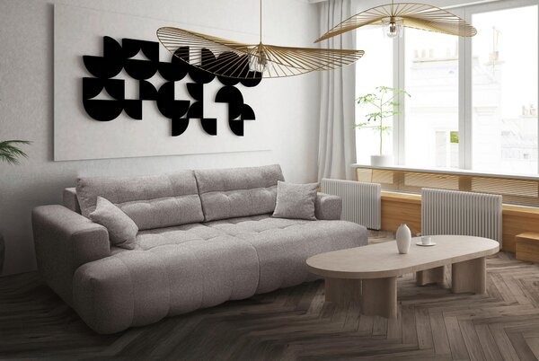 POHOVKA BIG SOFA, plast, textil, kompozitní dřevo, mokka Livetastic - Pohovky, Online Only