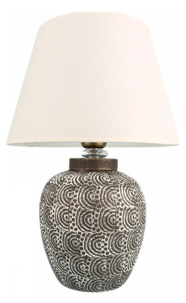 Stolní lampa RAMZES 1xE27/40W/230V bílá/šedá
