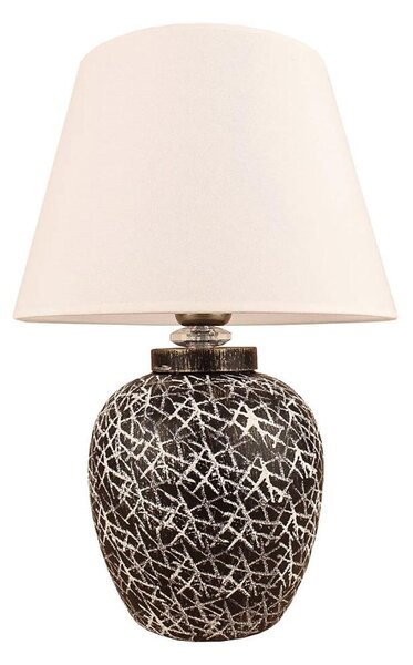 Stolní lampa RAMZES 1xE27/40W/230V bílá/černá