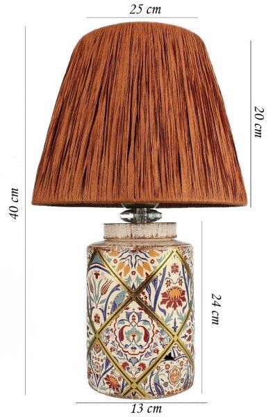 Stolní lampa RAMZES 1xE27/40W/230V rafie