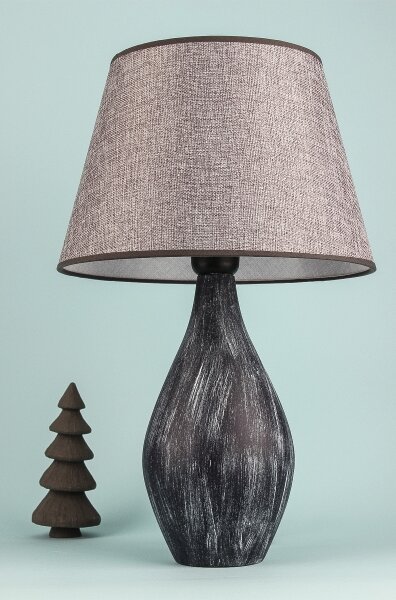 Stolní lampa RAMZES 1xE27/40W/230V šedá