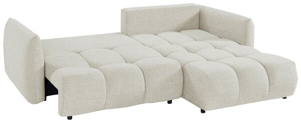 ROHOVÁ ROZKLÁDACÍ POHOVKA, plast, textil, kompozitní dřevo, béžová Livetastic - Online Only sedačky, Online Only