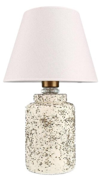 Stolní lampa RAMZES 1xE27/40W/230V bílá/béžová