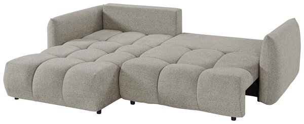 ROHOVÁ ROZKLÁDACÍ POHOVKA, plast, textil, kompozitní dřevo, mokka Livetastic - Online Only sedačky, Online Only