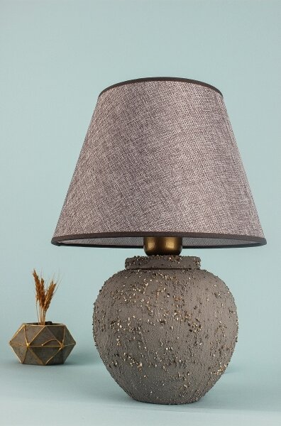 Stolní lampa RAMZES 1xE27/40W/230V hnědá