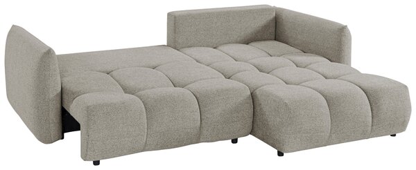 ROHOVÁ ROZKLÁDACÍ POHOVKA, plast, textil, kompozitní dřevo, mokka Livetastic - Online Only sedačky, Online Only