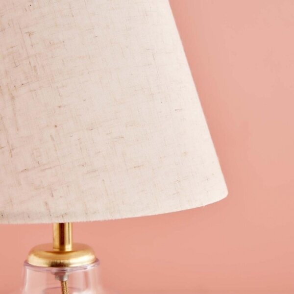 Stolní lampa AYD 1xE27/40W/230V krémová/čirá