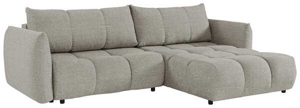 ROHOVÁ ROZKLÁDACÍ POHOVKA, plast, textil, kompozitní dřevo, mokka Livetastic - Online Only sedačky, Online Only