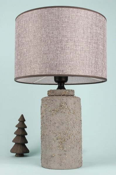 Stolní lampa RAMZES 1xE27/40W/230V šedá