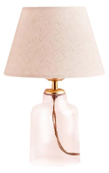 Stolní lampa AYD 1xE27/40W/230V krémová/čirá