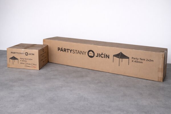 Nůžkový párty stan 2x2 m ALU Standard – 4 plné bočnice barva Zelená