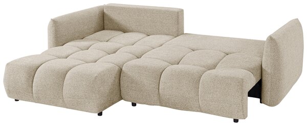 ROHOVÁ ROZKLÁDACÍ POHOVKA, plast, textil, kompozitní dřevo, cappuccino Livetastic - Online Only sedačky, Online Only