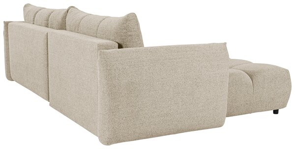 ROHOVÁ ROZKLÁDACÍ POHOVKA, plast, textil, kompozitní dřevo, cappuccino Livetastic - Online Only sedačky, Online Only