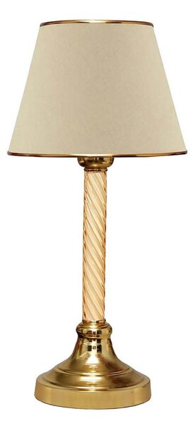 Stolní lampa AYD 1xE27/40W/230V béžová/zlatá