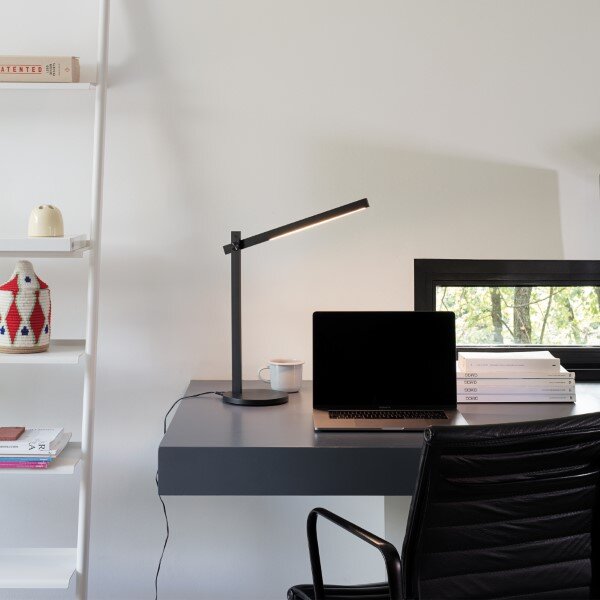 Ideal Lux 289151 PIVOT stolní svítidlo LED D170mm 7,5W 700/350lm 3000K černá
