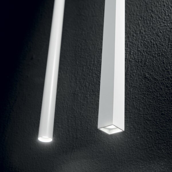 Závěsné svítidlo Ideal lux 142906 Ultrathin SP1 BIG ROUND BIANCO 1xLED 12W / 760lm 3000K