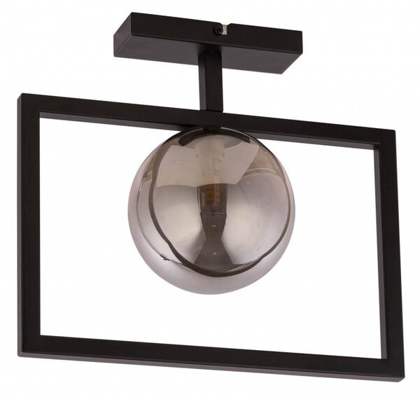 Stropní moderní osvětlení COSMIC, 1xG9, 12W, černé, kouřové sklo