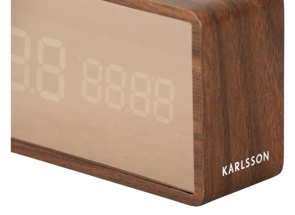 Designové LED hodiny - budík 5878DW Karlsson 15cm