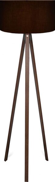 Stojací lampa AYD 1xE27/40W/230V černá/hnědá