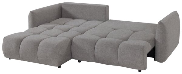 ROHOVÁ ROZKLÁDACÍ POHOVKA, plast, textil, kompozitní dřevo, šedá Livetastic - Online Only sedačky, Online Only