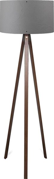 Stojací lampa AYD 1xE27/40W/230V hnědá/šedá