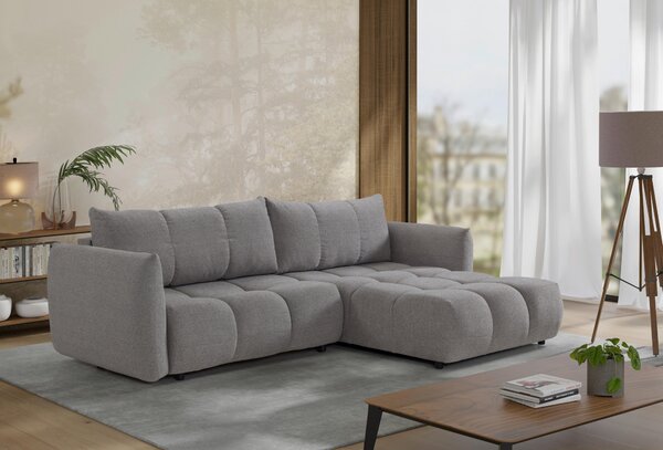 ROHOVÁ ROZKLÁDACÍ POHOVKA, plast, textil, kompozitní dřevo, šedá Livetastic - Online Only sedačky, Online Only