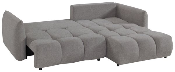 ROHOVÁ ROZKLÁDACÍ POHOVKA, plast, textil, kompozitní dřevo, šedá Livetastic - Online Only sedačky, Online Only
