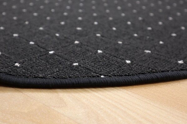 Condor Carpets, Kusový koberec Udinese antracit kruh, 80x80 (průměr) kruh, šedá, chodba / předsíň